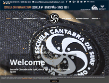 Tablet Screenshot of escuelacantabradesurf.com